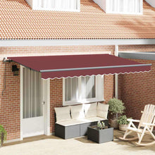 Inklapbaar Zonnescherm Bordeauxrood en Antraciet