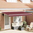 Zonnescherm inklapbaar 350x200 cm bordeauxrood