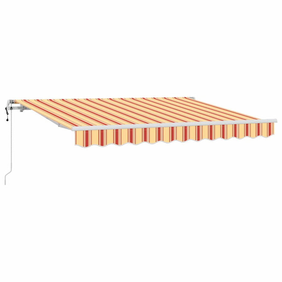 Inklapbaar Zonnescherm Multikleur en Geel en Oranje en Wit