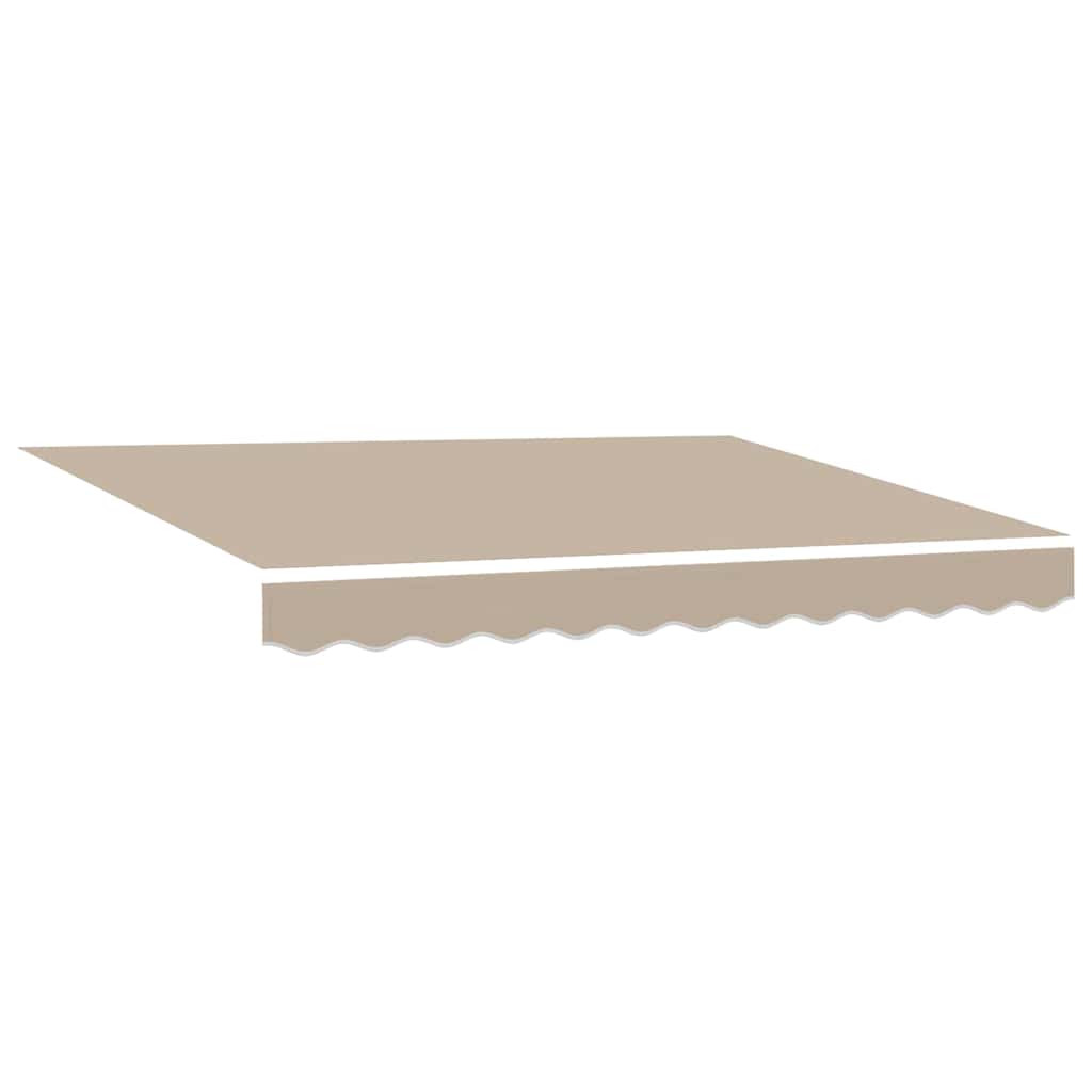 Inklapbaar Zonnescherm 350X200 Cm Stof Beige 3.5 x 2 m