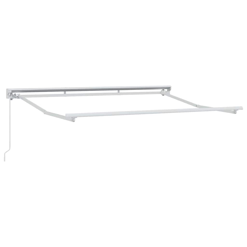 Inklapbaar Zonnescherm 350X200 Cm Stof Groen En Geel 3.5 x 2 m