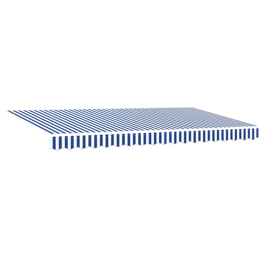 Inklapbaar Zonnescherm Blauw en Wit en Anthraciet