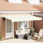 Zonnescherm inklapbaar crème wit 400x200 cm