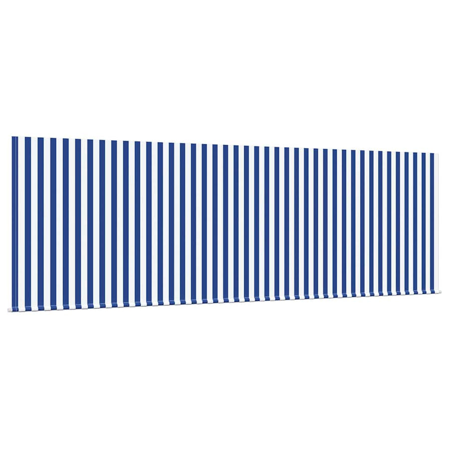 Inklapbaar Zonnescherm Blauw en Wit 400 x 200 cm