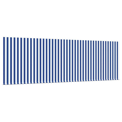 Inklapbaar Zonnescherm Blauw en Wit Antraciet 400 x 200 cm