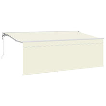 Elektrisch Uittrekbaar Zonnescherm Crème Wit Bruin 400 x 200 cm