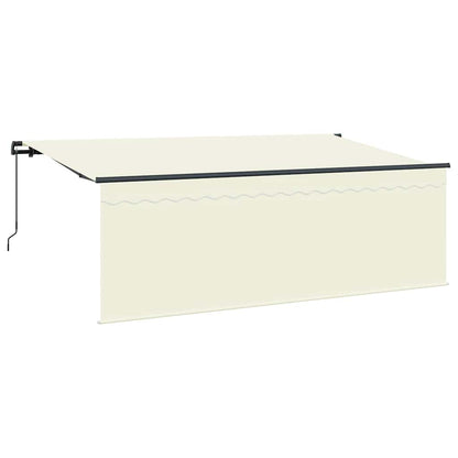 Inklapbaar Zonnescherm Crème Antraciet Bruin 400 x 200 cm