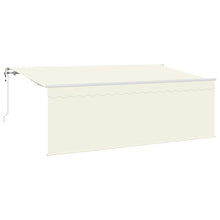 Inklapbaar Zonnescherm Crème Wit Bruin 400 x 200 cm
