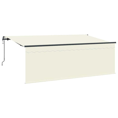 Inklapbaar Zonnescherm Crème Antraciet Bruin 400 x 200 cm