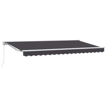 Inklapbaar Zonnescherm Antraciet 400x200 cm Stof en Polyester