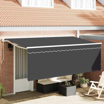 Inklapbaar Zonnescherm Antraciet Wit Grijs