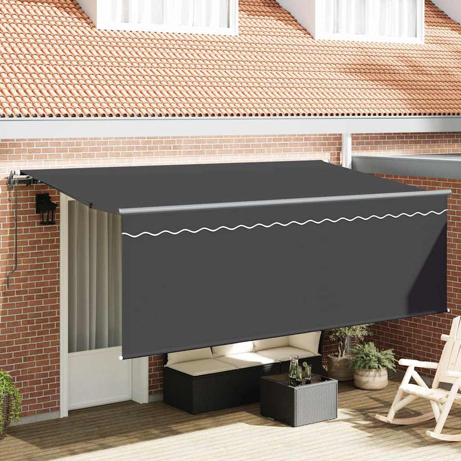 Inklapbaar Zonnescherm Antraciet Grijs