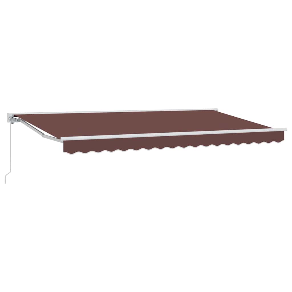 Zijde Frame Bruin 400 x 200 cm Polyester met PU-coating