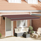 Zonnescherm 400x200 cm bruin stof
