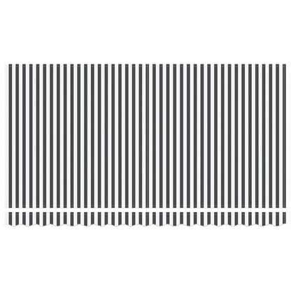 Inklapbaar Zonnescherm Antraciet en Wit 400x200 cm