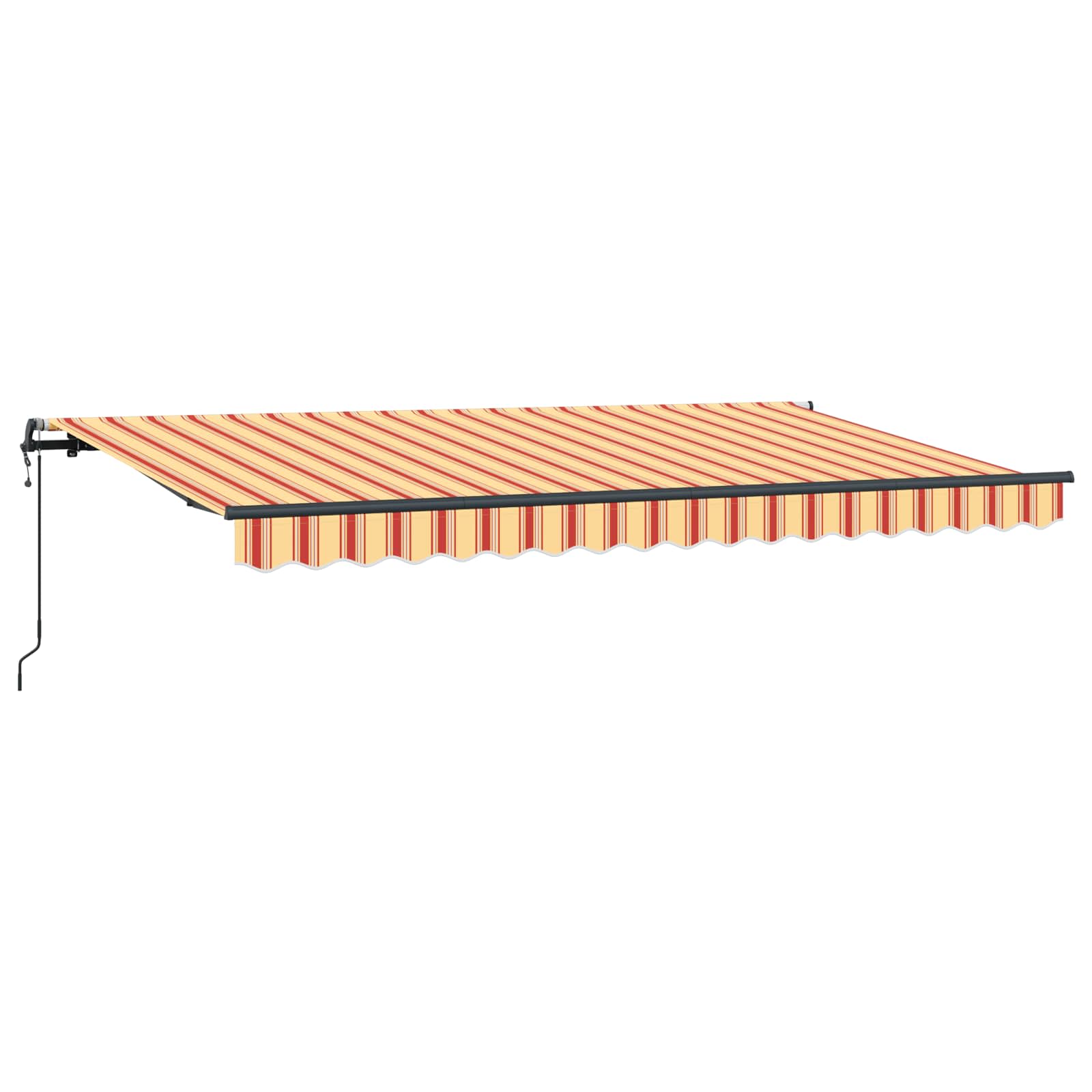 Inklapbaar Zonnescherm Geel 400 x 200 cm Stof