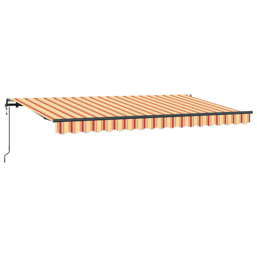 Inklapbaar Zonnescherm Geel 400 x 200 cm Stof