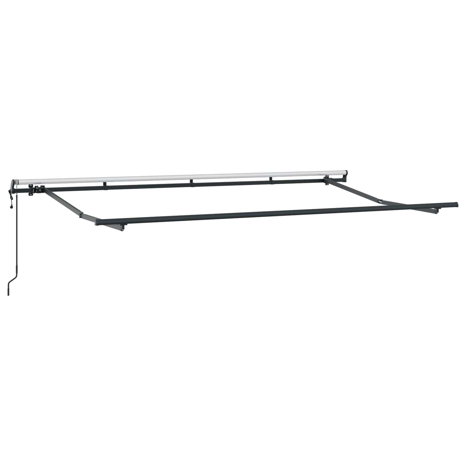 Inklapbaar Zonnescherm Geel 400 x 200 cm Stof