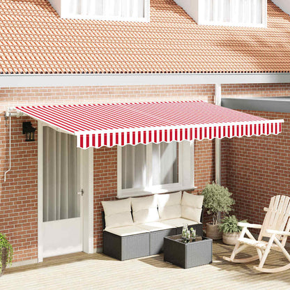 Inklapbaar Zonnescherm Rood 400 x 200 cm Stof