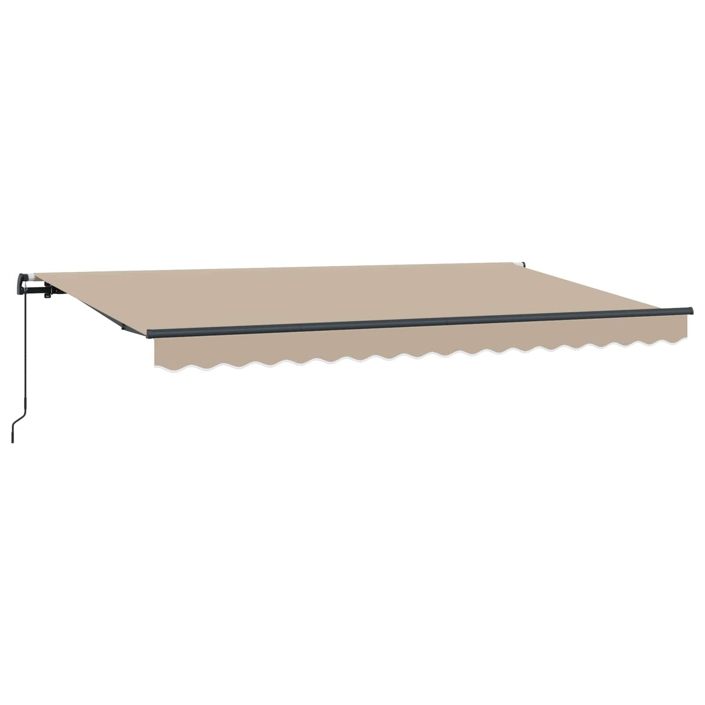 Inklapbaar Zonnescherm Beige 400 x 200 cm Stof