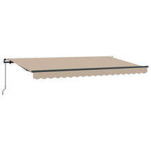 Inklapbaar Zonnescherm Beige 400 x 200 cm Stof