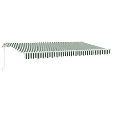Inklapbaar Zonnescherm En 400 X 200 Cm Groen En Wit (Wit Frame) 4 x 2 m