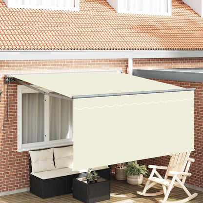 Inklapbaar Zonnescherm Crème Large Polyester