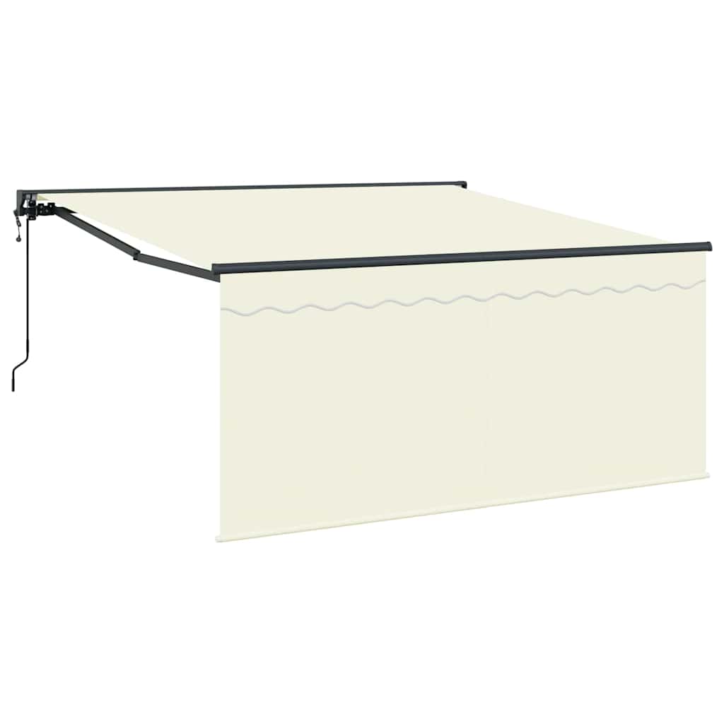 Inklapbaar Zonnescherm Beige Large Polyester, Stof