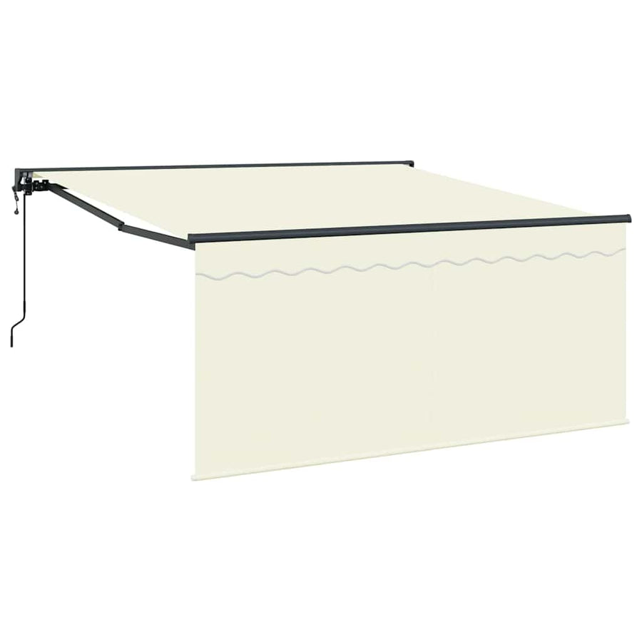 Inklapbaar Zonnescherm Beige Large Polyester, Stof