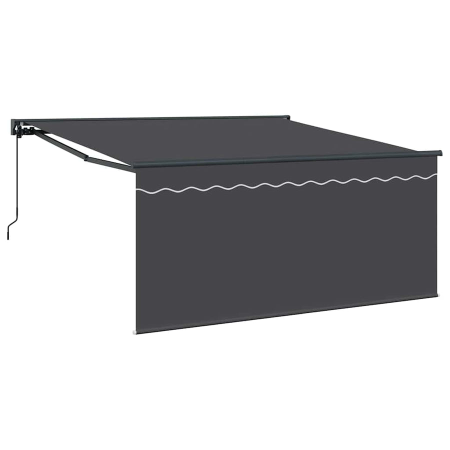 Inklapbaar Zonnescherm Antraciet 300 x 250 cm Stof