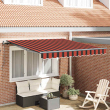 Inklapbaar Zonnescherm Oranje en bruin 300 x 250 cm Stof