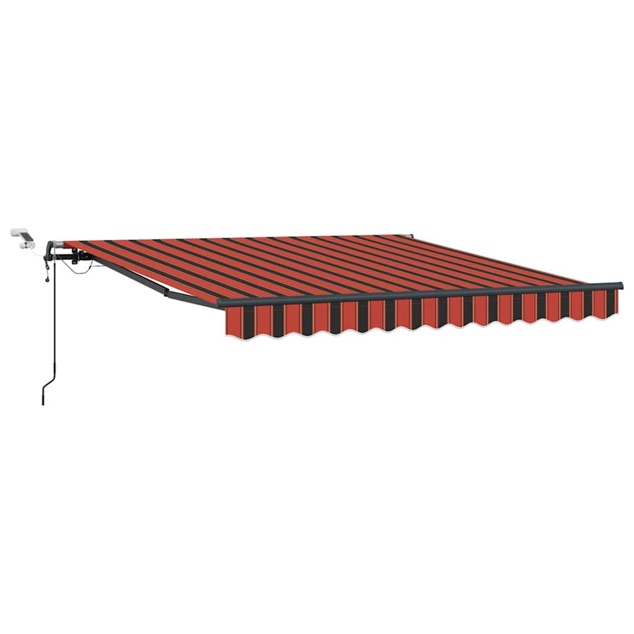 Inklapbaar Zonnescherm Met Stof Oranje En Bruin 300 x 250 cm