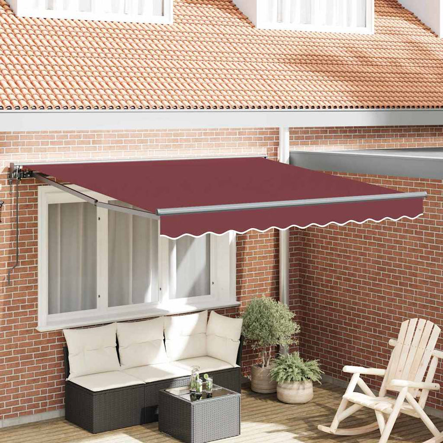 Inklapbaar Zonnescherm Bordeaux Rood 300x250 cm