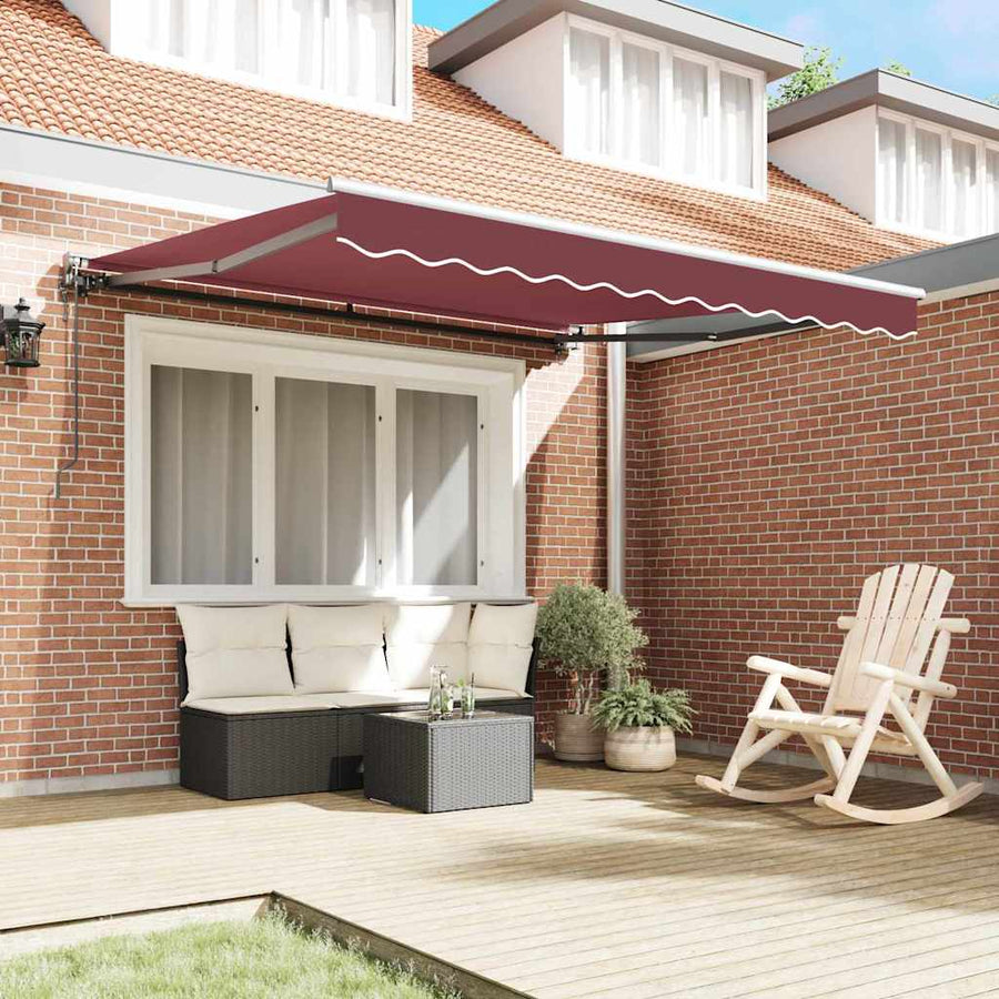 Inklapbaar Zonnescherm Bordeaux Rood 300x250 cm
