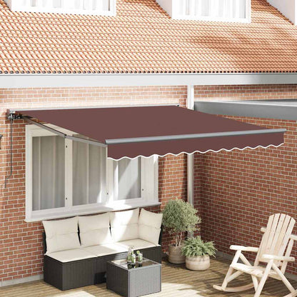 Inklapbaar Zonnescherm Bruin 300x250 cm Polyester