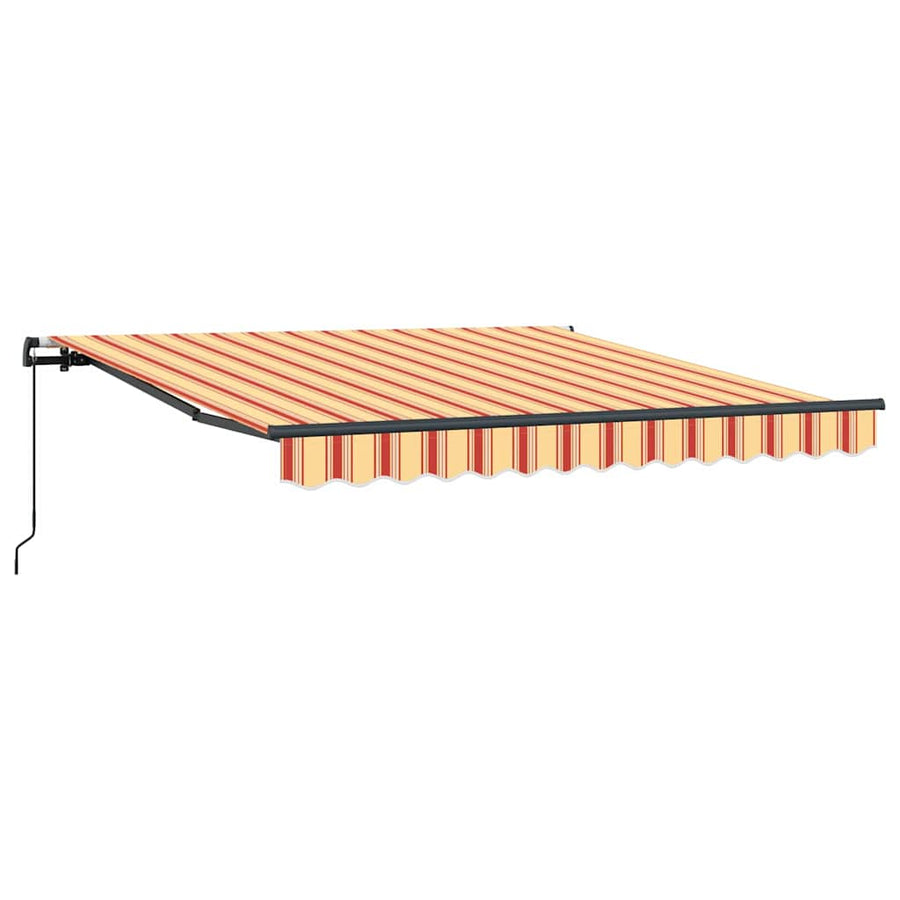 Inklapbaar Zonnescherm geel en oranje 300 x 250 cm Stof