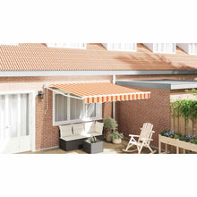 Inklapbaar Zonnescherm Gestreept Geel en Oranje 300 x 250 cm