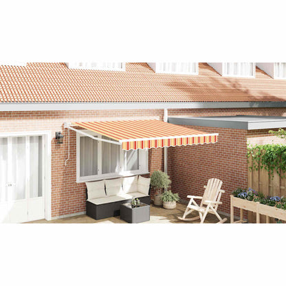 Inklapbaar Zonnescherm Gestreept Geel en Oranje 300 x 250 cm