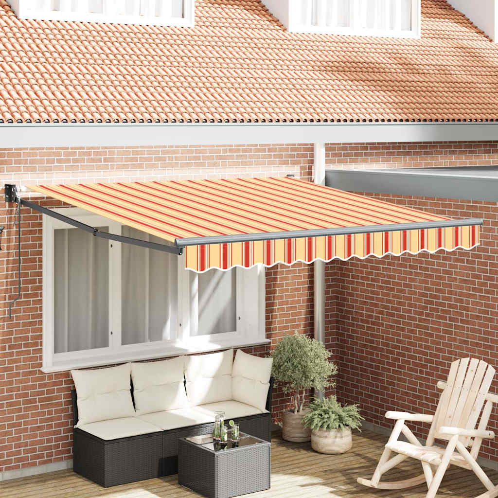 Inklapbaar Zonnescherm Geel en Oranje 300 x 250 cm
