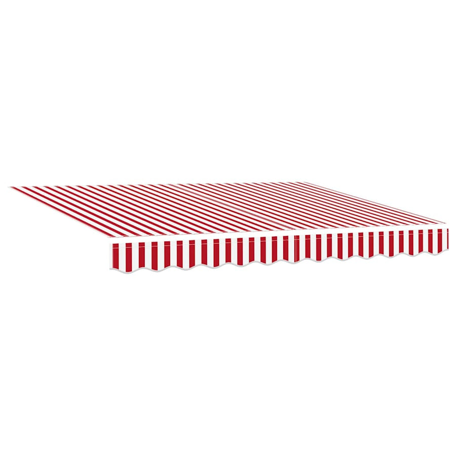 Inklapbaar Zonnescherm Rood en Wit 300 x 250 cm Stof