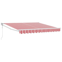 Inklapbaar Zonnescherm Gestreept Rood en Wit 300 x 250 cm