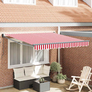 Zonnescherm inklapbaar 300x250 cm rood wit gestreept