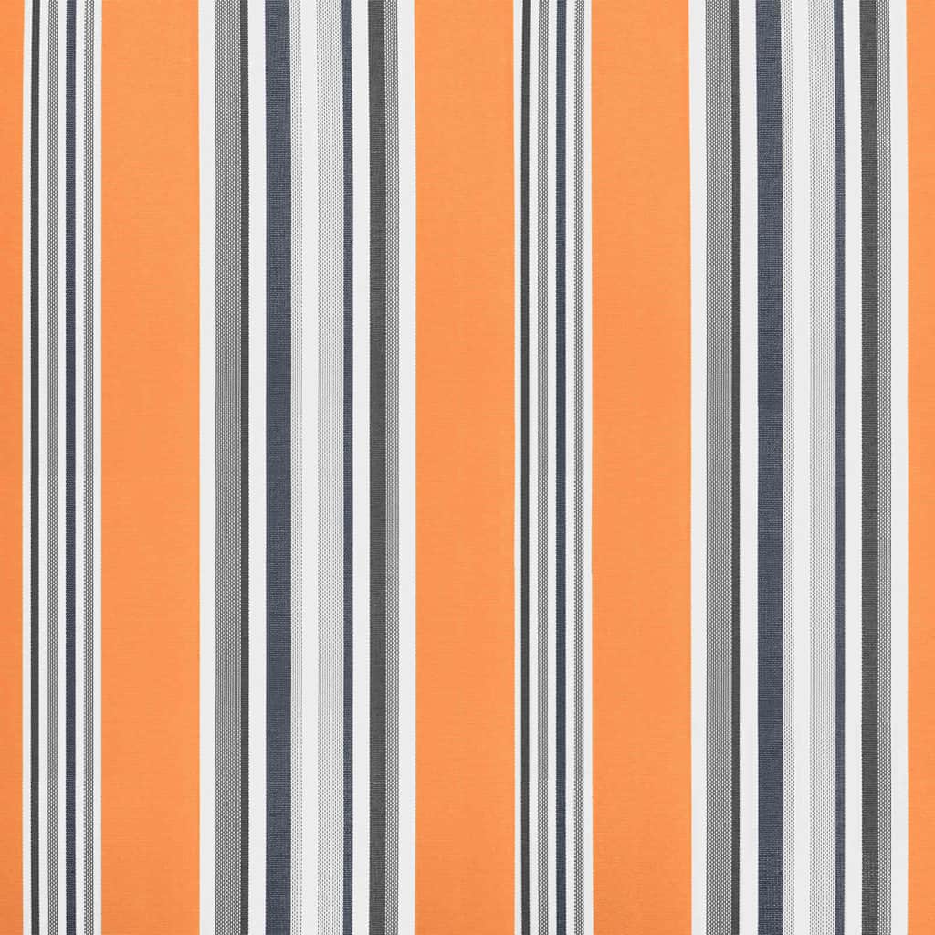 Markies Gestreept Multikleur 3 X 2,5 M Polyester En Metaal Oranje/Grijs/Blauw Wit