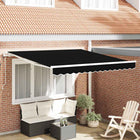 Retractable Awning Black 300 x 250 cm Fabric