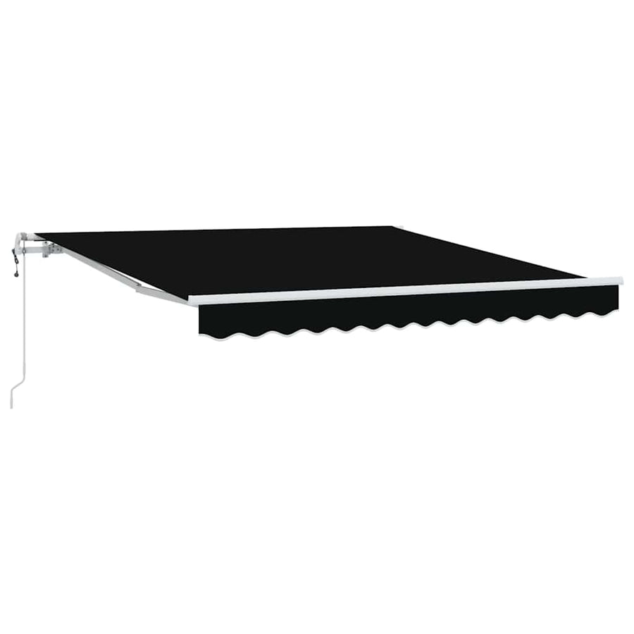 Inklapbaar Zonnescherm Zwart 300 x 250 cm Stof