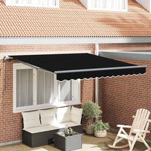 Inklapbaar Zonnescherm Zwart 300 x 250 cm Polyester en staal