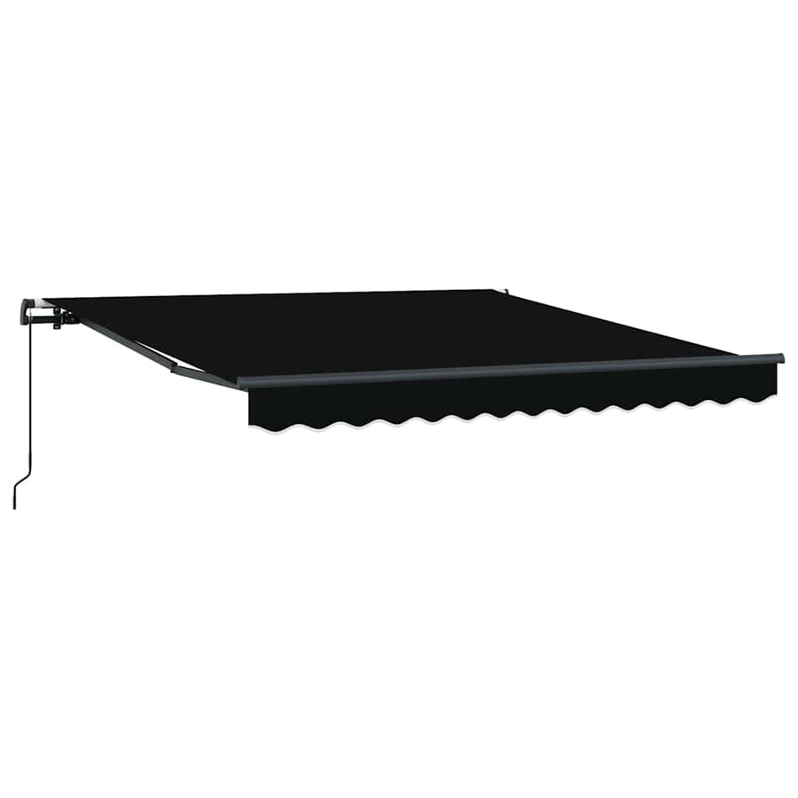 Inklapbaar Zonnescherm Zwart 300 x 250 cm Polyester en staal