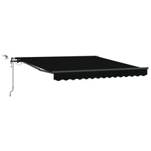 Inklapbaar Zonnescherm met Zwart 300 x 250 cm Stof