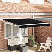 Markies 300x250 cm zwart polyester metaal