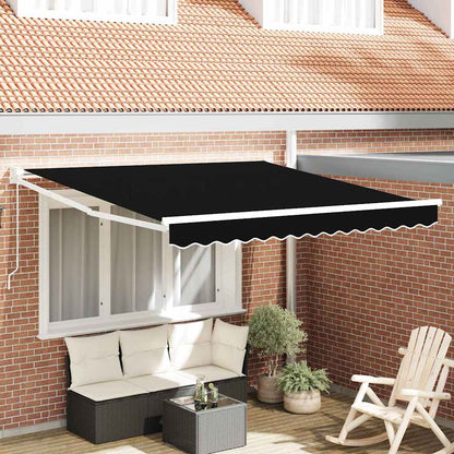Markies Zwart 3 x 2,5 m Polyester en metaal